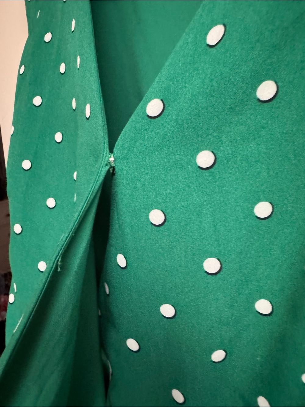 Skies Are Blue Green Polka Dot Wrap Jumpsuit - Picture 6 of 9